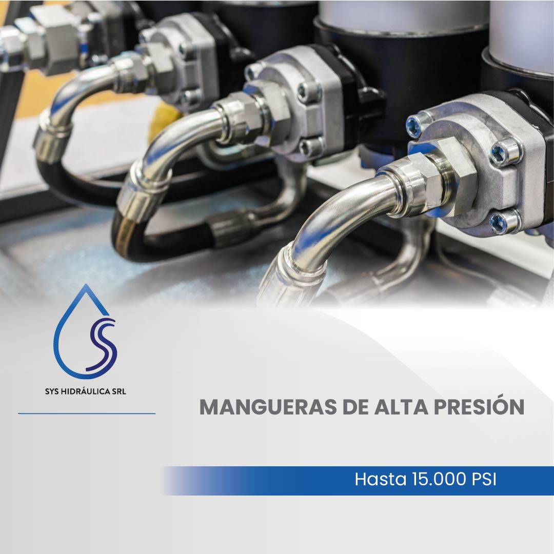 Mangueras de alta presión hasta 15.000 PSI.