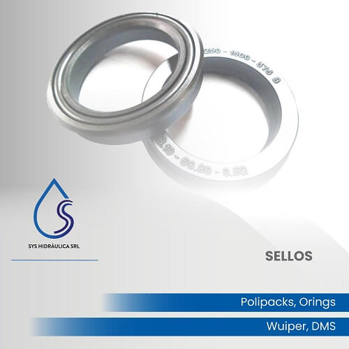 Sellos: polipacks, orings, wiper y DMS.