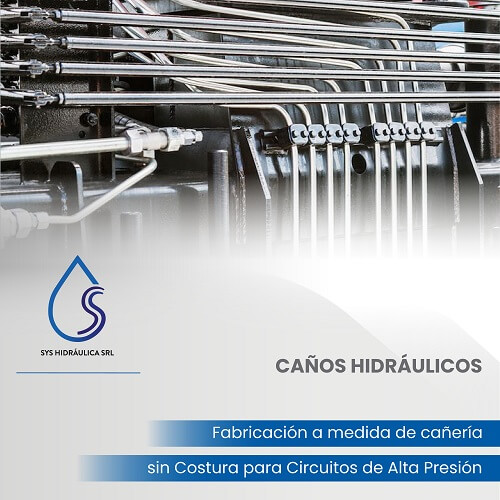 Caños hidráulicos. Fabricación a medida de cañería sin costura para circuitos de alta presión.